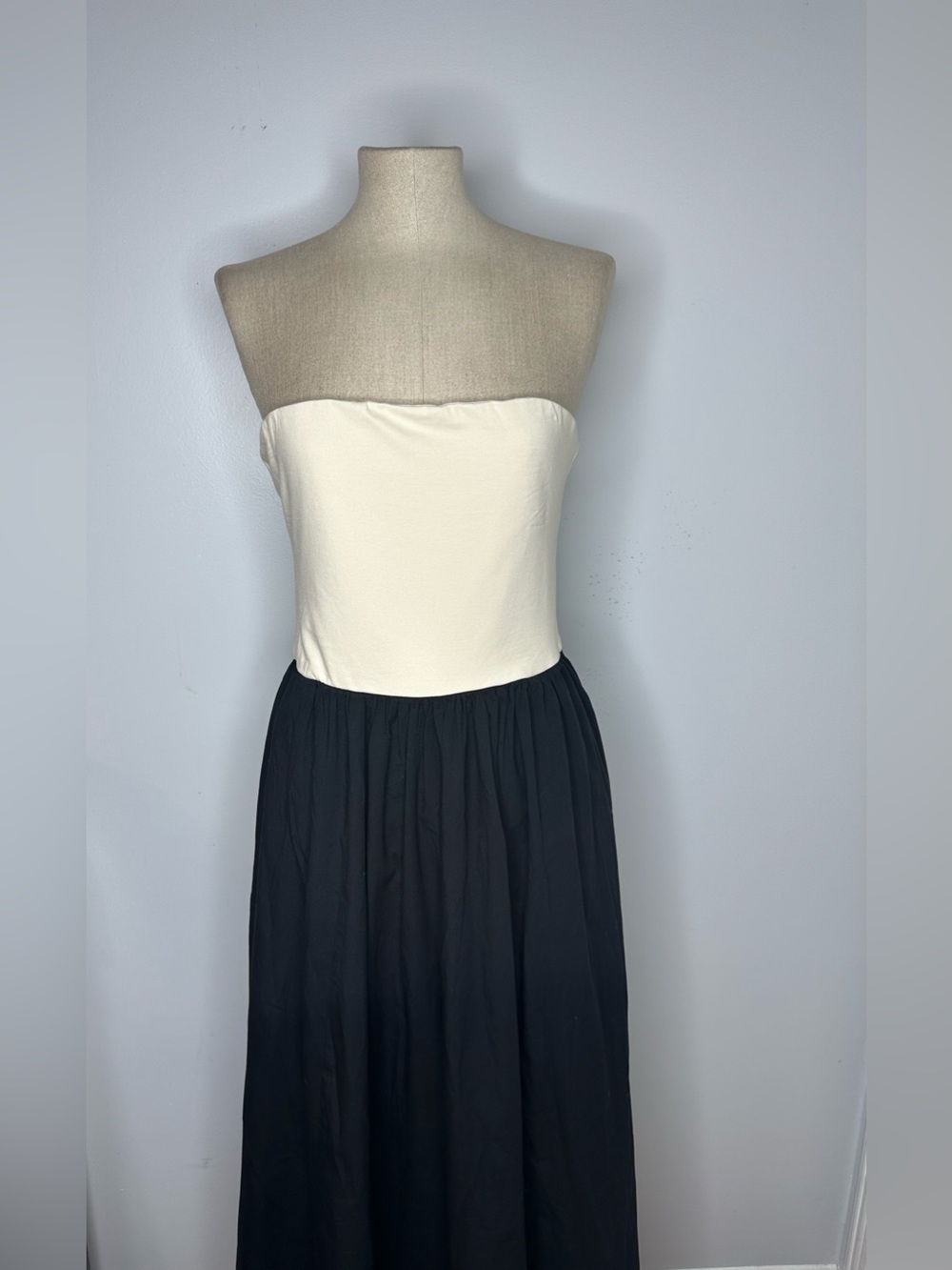 JCrew Strapless colorblock mixy dress - Picture 3 of 9